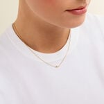 Collier Amazone Plaqu&eacute; Or Jaune Oxyde De Zirconium - Bijoux avec pierres Femme | Histoire d&rsquo;Or