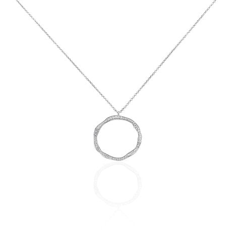 Collier Catalina Argent Blanc Oxyde De Zirconium - Colliers fantaisie Femme | Histoire d’Or