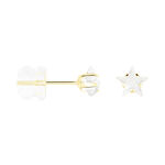 Boucles D'oreilles Puces Elais Etoile Or Jaune Oxyde De Zirconium - Clous d'oreilles Femme | Histoire d&rsquo;Or
