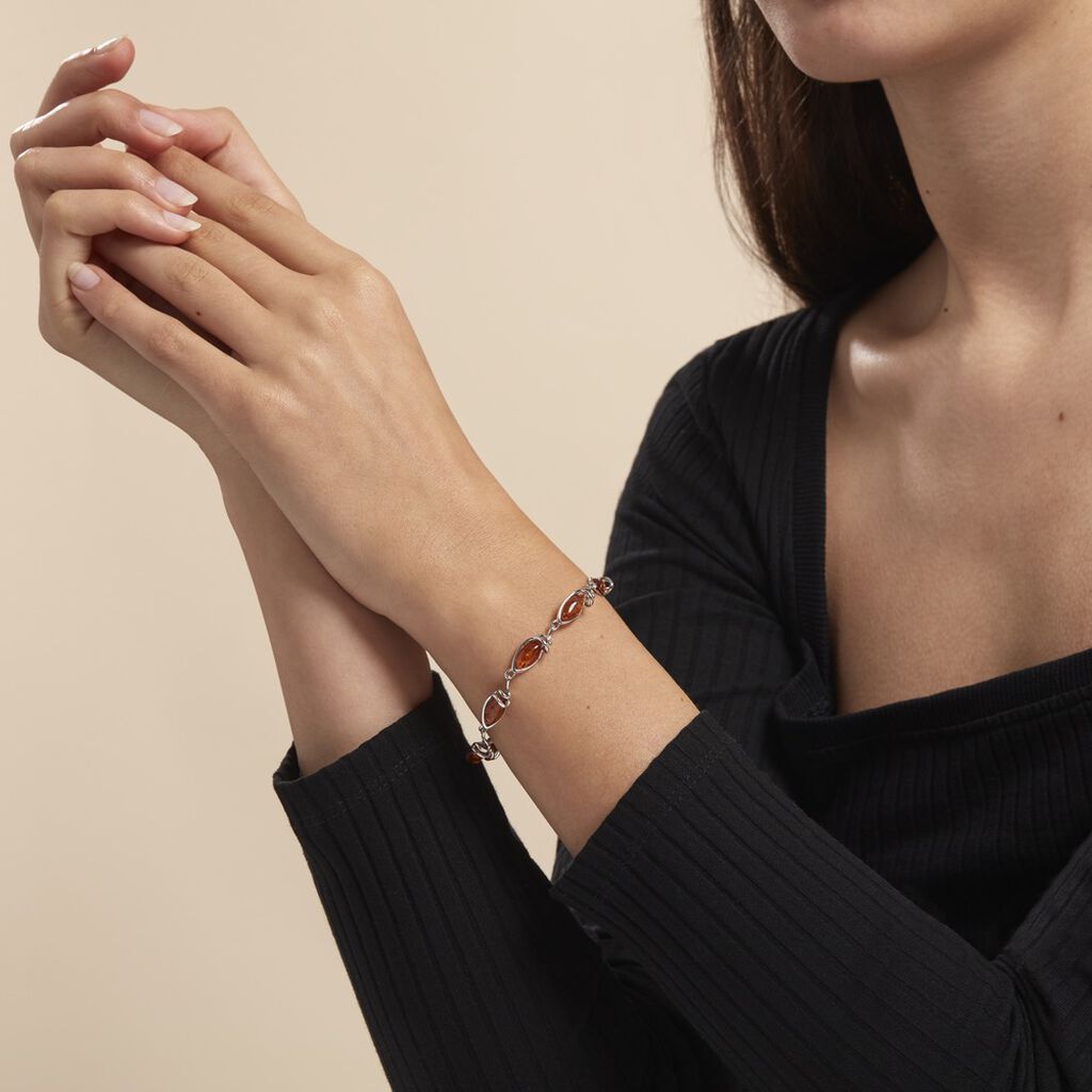 Bracelet Argent Blanc Dallal Ambres - Bracelets Femme | Histoire d’Or