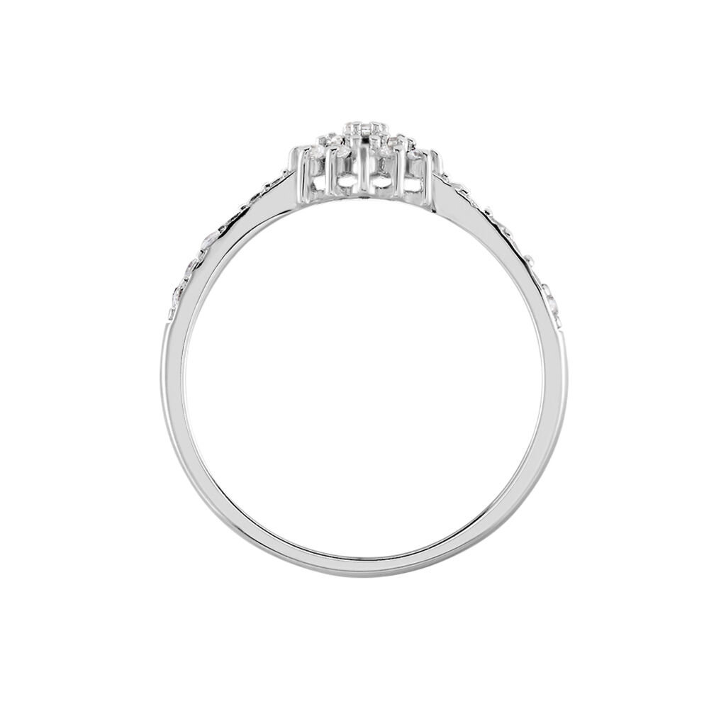 Bague Garoune Argent Blanc Oxyde De Zirconium - Bagues avec pierre Femme | Histoire d’Or