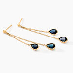 Boucles D'oreilles Pendantes Or Jaune Carlyn Topaze - Boucles d'oreilles pendantes Femme | Histoire d&rsquo;Or