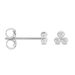 Boucles D'oreilles Puces Ina Argent Blanc - Boucles d'oreilles fantaisie Femme | Histoire d’Or