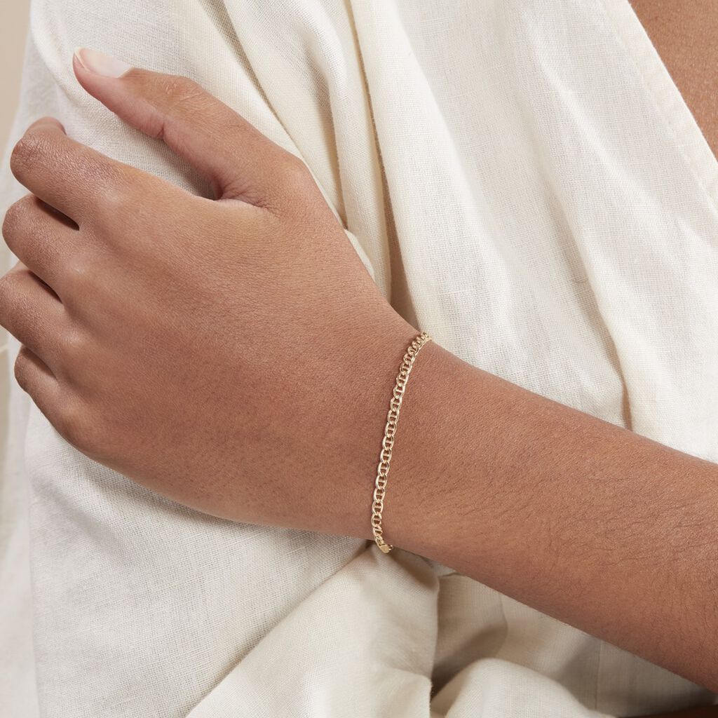 Bracelet Or Jaune Capucin Maille Marine - Bracelets chaîne Femme | Histoire d’Or