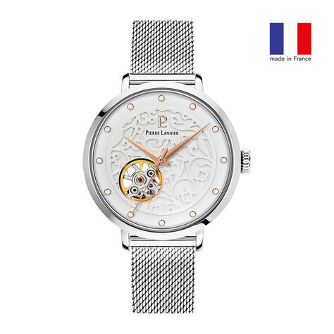 Montre Pierre Lannier Eolia Blanc - Montres Femme | Histoire d’Or