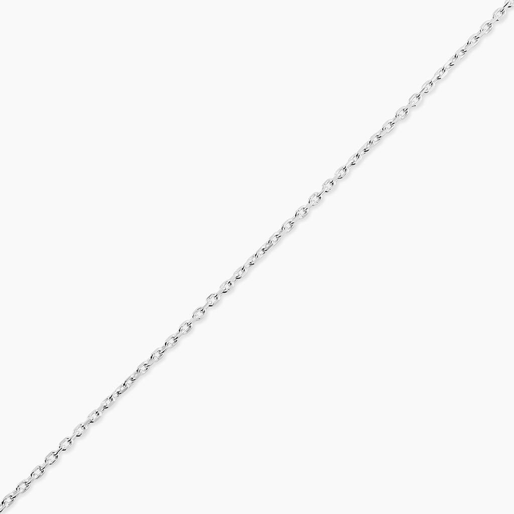 Cha&icirc;ne Claudine Maille For&ccedil;at Argent Blanc - Chaines Femme | Histoire d&rsquo;Or