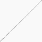 Cha&icirc;ne Claudine Maille For&ccedil;at Argent Blanc - Chaines Femme | Histoire d&rsquo;Or