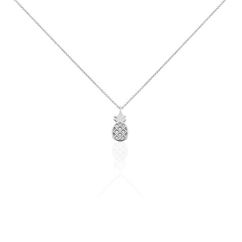 Collier Harold Argent Blanc Oxyde De Zirconium - Colliers fantaisie Femme | Histoire d&rsquo;Or