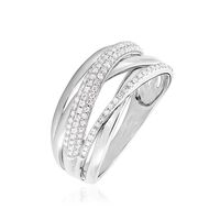 Bague Elodea Or Blanc Diamant