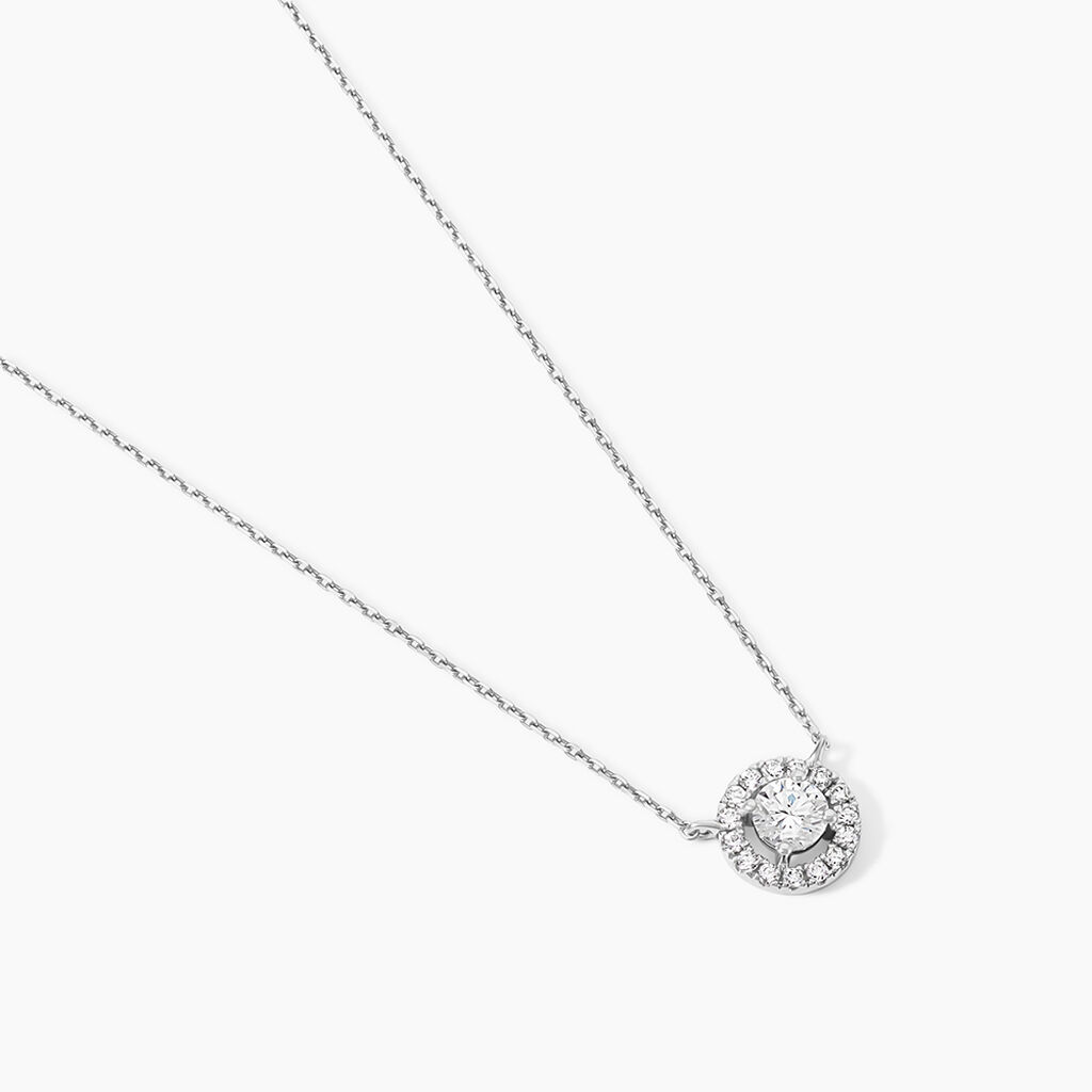 Collier Or Blanc Cadence Diamants - Colliers Femme | Histoire d&rsquo;Or