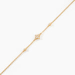 Bracelet Dainty Plaqu&eacute; Or Jaune Oxyde De Zirconium - Bracelets Femme | Histoire d&rsquo;Or