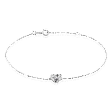Bracelet Dann Or Blanc Oxyde De Zirconium - Bracelets Femme | Histoire d’Or
