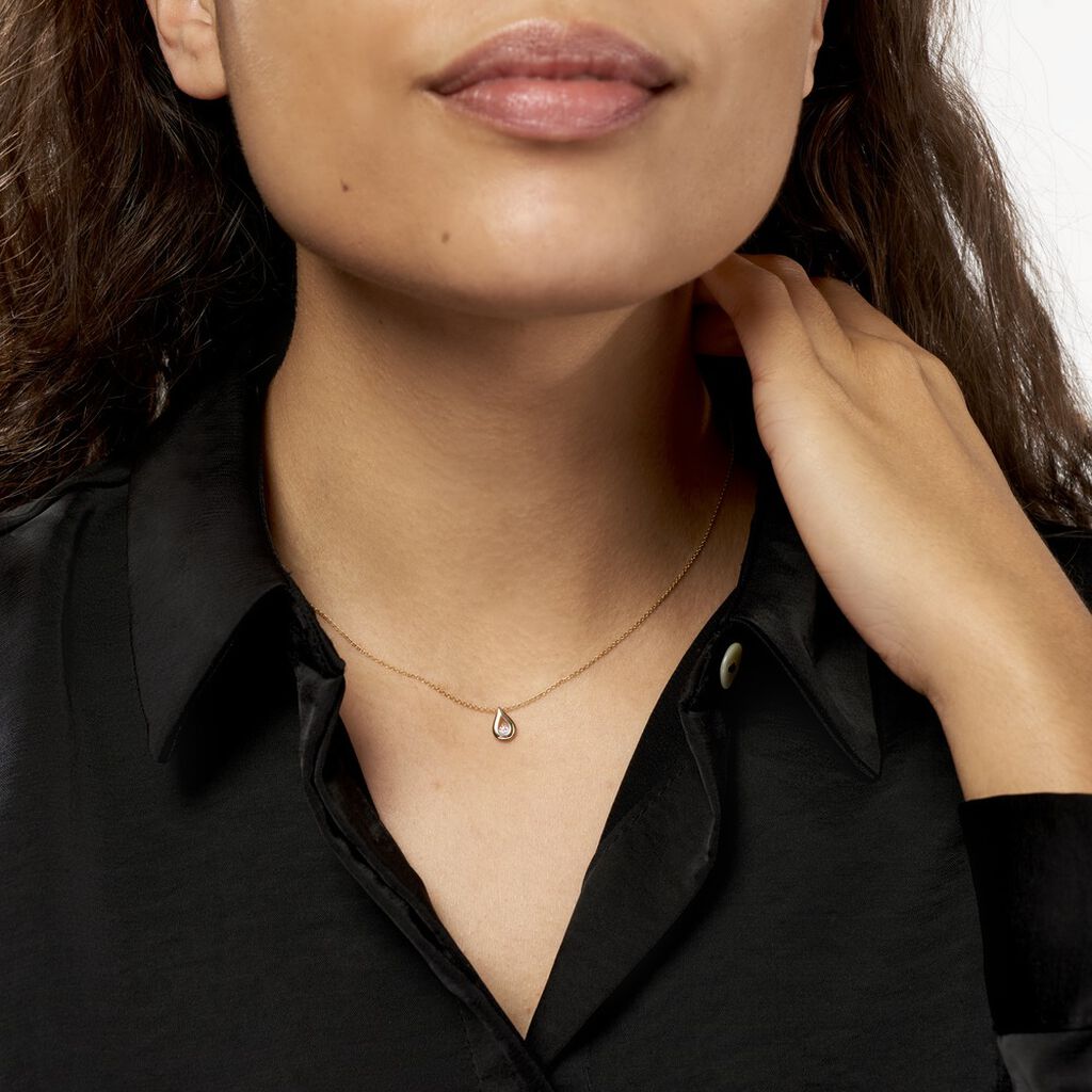 Collier Purete Or Jaune Diamant - Colliers Femme | Histoire d’Or
