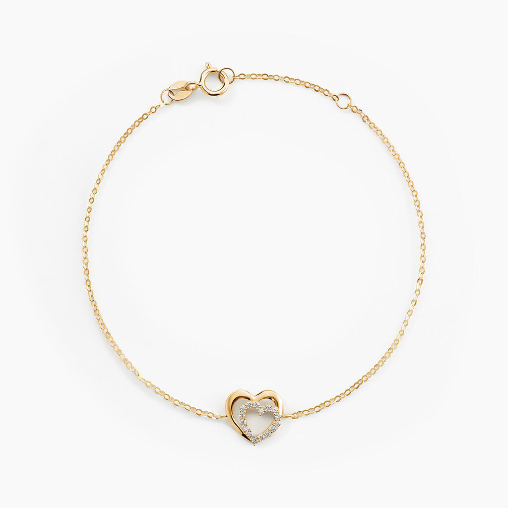 Bracelet Constancia Or Jaune Oxyde De Zirconium - F&ecirc;te des m&egrave;res Femme | Histoire d&rsquo;Or