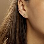 Boucles D'oreilles Puces Fulvie Double Dauphins Or Jaune - Clous d'oreilles Femme | Histoire d&rsquo;Or
