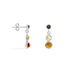 Boucles D'oreilles Argent Blanc Rosalie Ambres - Boucles d'oreilles fantaisie Femme | Histoire d’Or