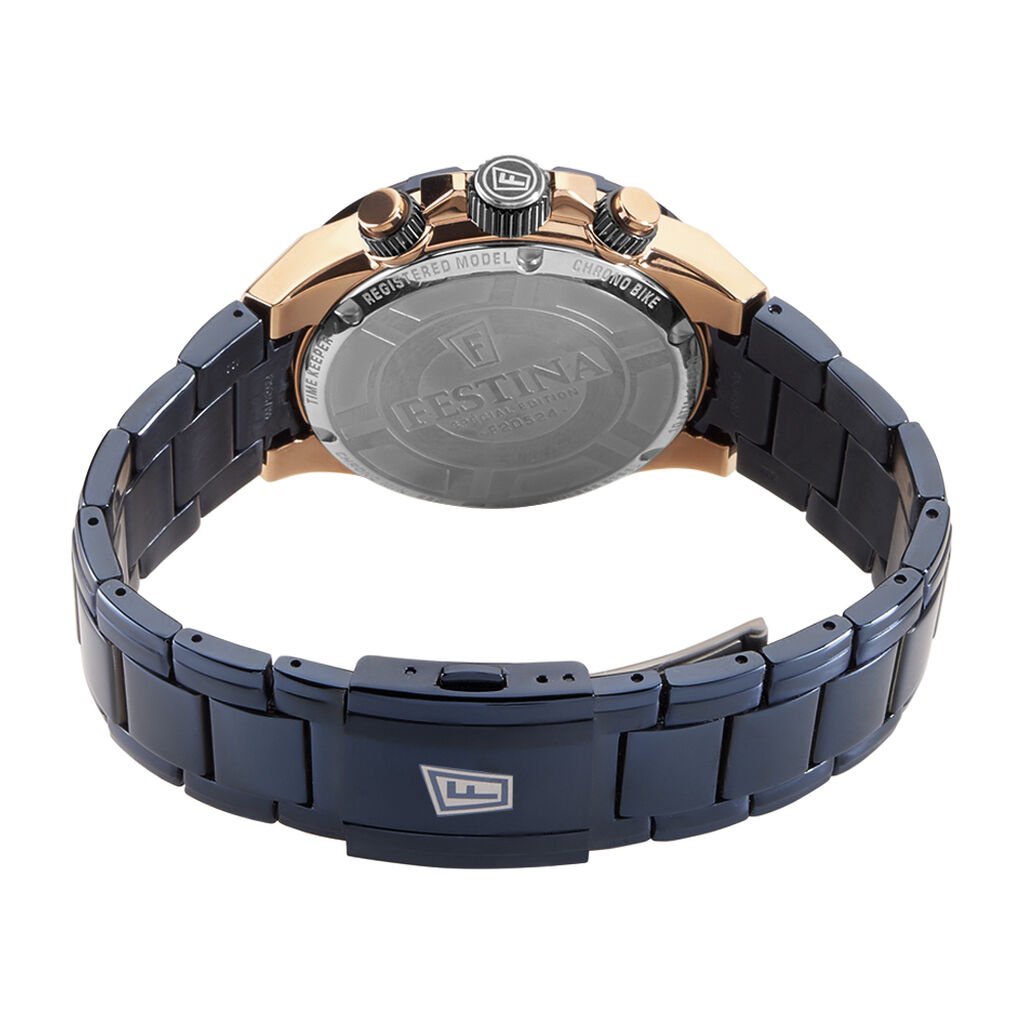 Montre Chrono Bike Bleu - Montres Homme | Histoire d’Or