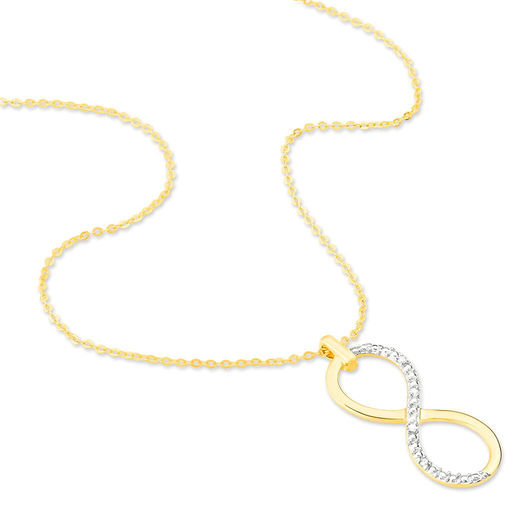 Collier Infino Or Jaune Diamant - Colliers Infini Femme | Histoire d’Or