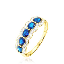 Bague Margaux Or Jaune Topaze Et Diamant - Bagues avec pierre Femme | Histoire d’Or