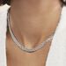 Collier Maille Argent Blanc Elae Maille Tresse - Chaines Femme | Histoire d’Or