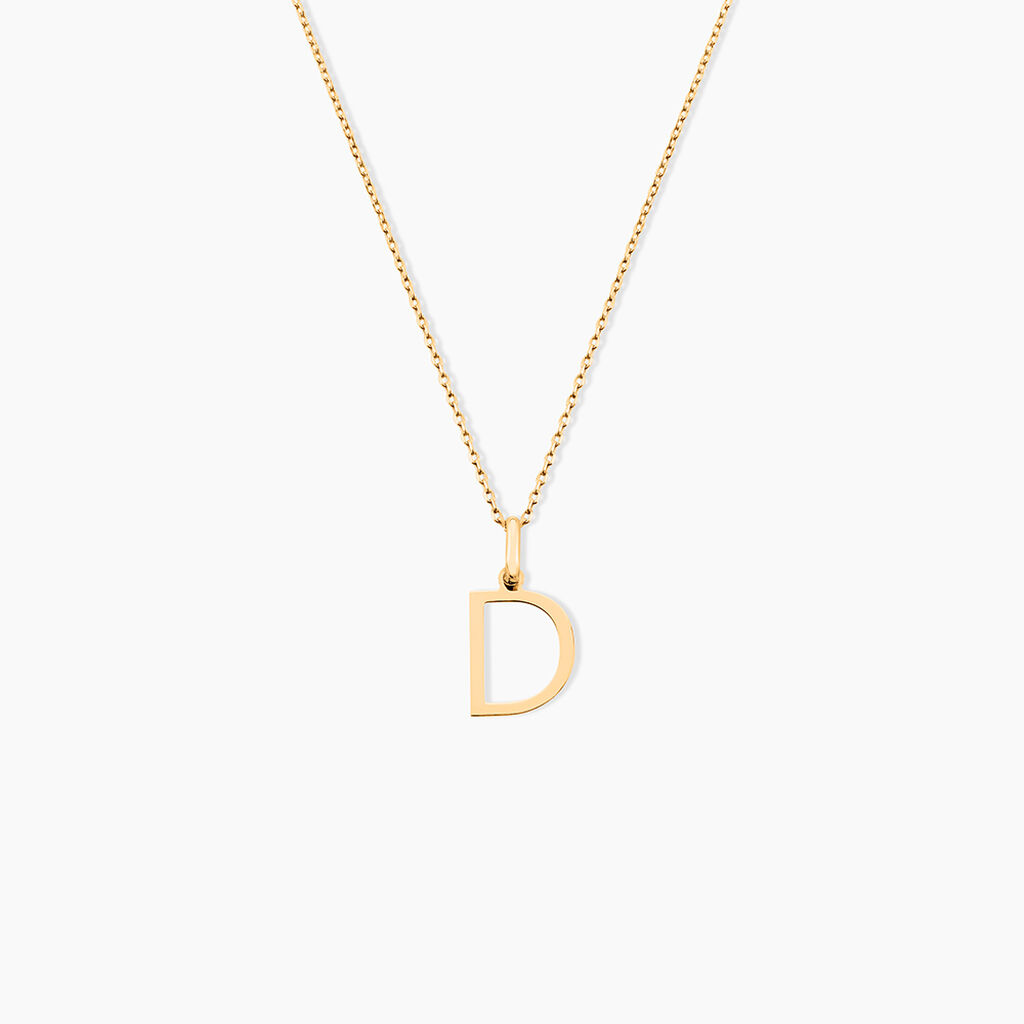 Pendentif Ionia Lettre Or Jaune - Pendentifs Famille | Histoire d&rsquo;Or