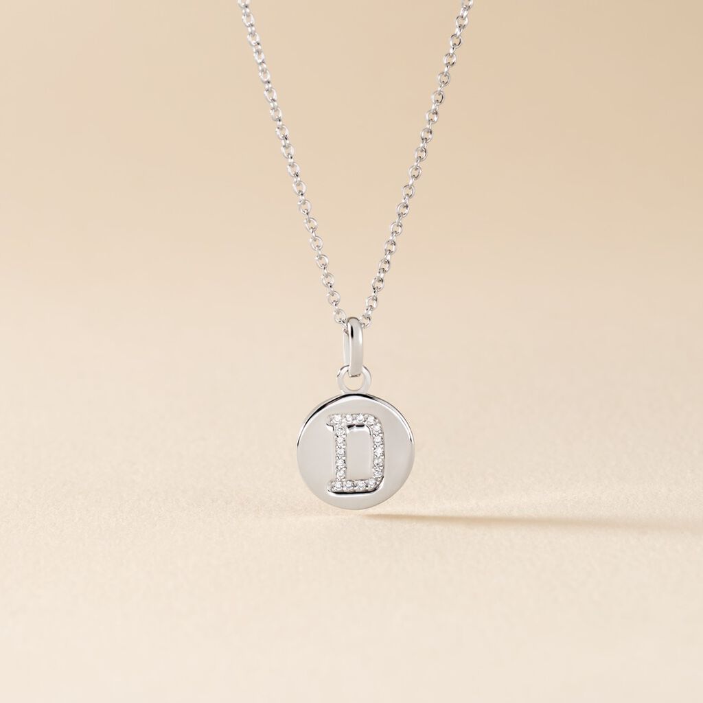 Collier Argent Eugenien Oxydes De Zirconium - Colliers fantaisie Femme | Histoire d’Or