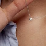 Collier Aphrodite Or Blanc Diamant - Colliers Femme | Histoire d&rsquo;Or