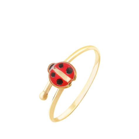 Bague Helidie Coccinelle Or Jaune - Bagues Enfant | Histoire d’Or