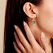 Boucles D'oreilles Pendantes Florica Or Jaune Malachite - Boucles d'oreilles pendantes Femme | Histoire d’Or