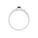 Bague Or Blanc Saphir Et Diamant - Bagues solitaires Femme | Histoire d’Or