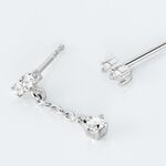 Boucles D'oreilles D&eacute;pareill&eacute;es Argent Blanc Braden Oxyde De Zirconium - Boucles d'oreilles fantaisie Femme | Histoire d&rsquo;Or