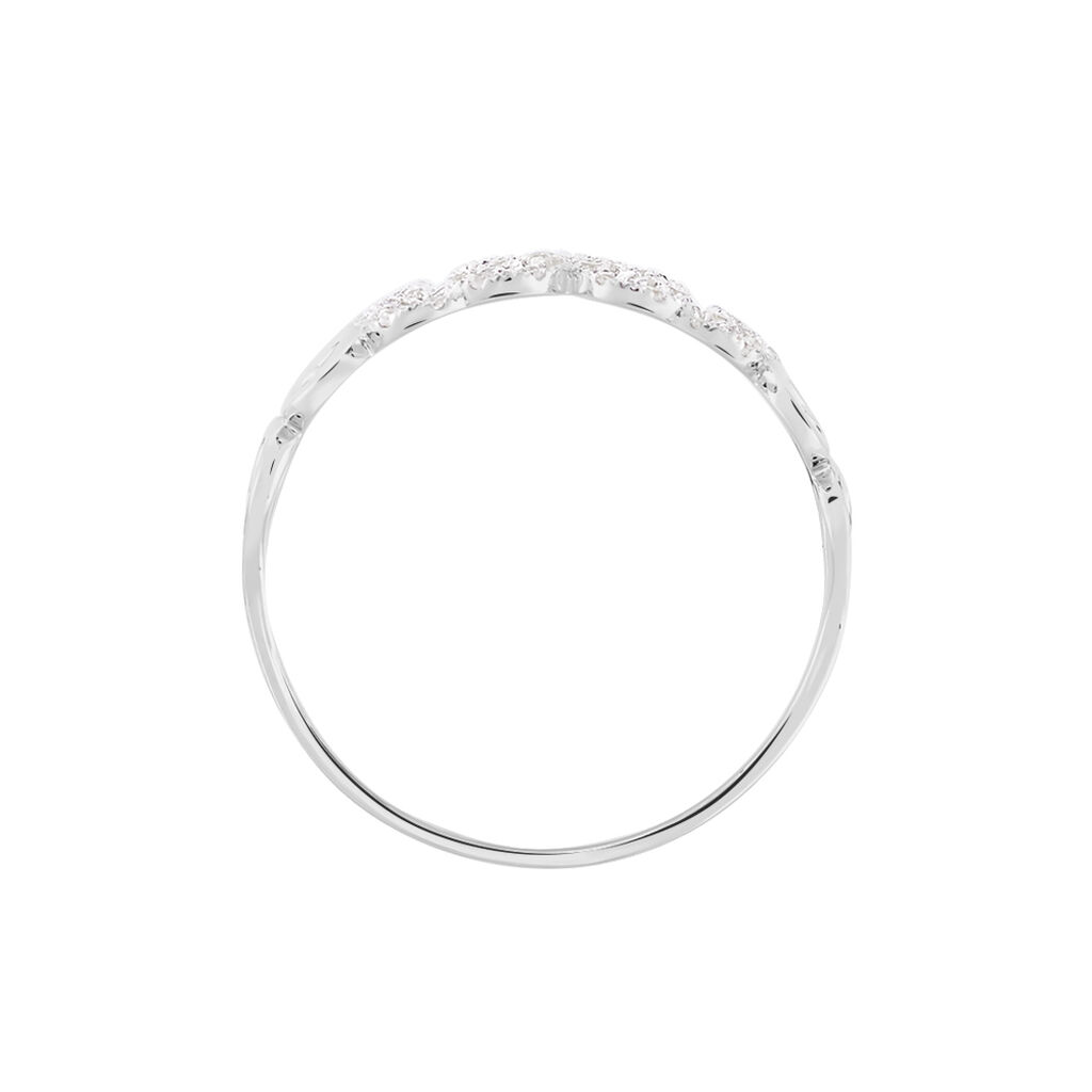 Bague Arabesque Or Blanc Diamant - Bagues avec pierre Femme | Histoire d’Or