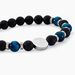 Bracelet Jourdan Homme 1921 Acier Blanc œil De Tigre Onyx - Bracelets Homme | Histoire d’Or