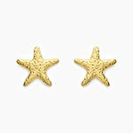 Boucles D'oreilles Puces Mermaid Acier Jaune - Boucles d'oreilles fantaisie Femme | Histoire d&rsquo;Or