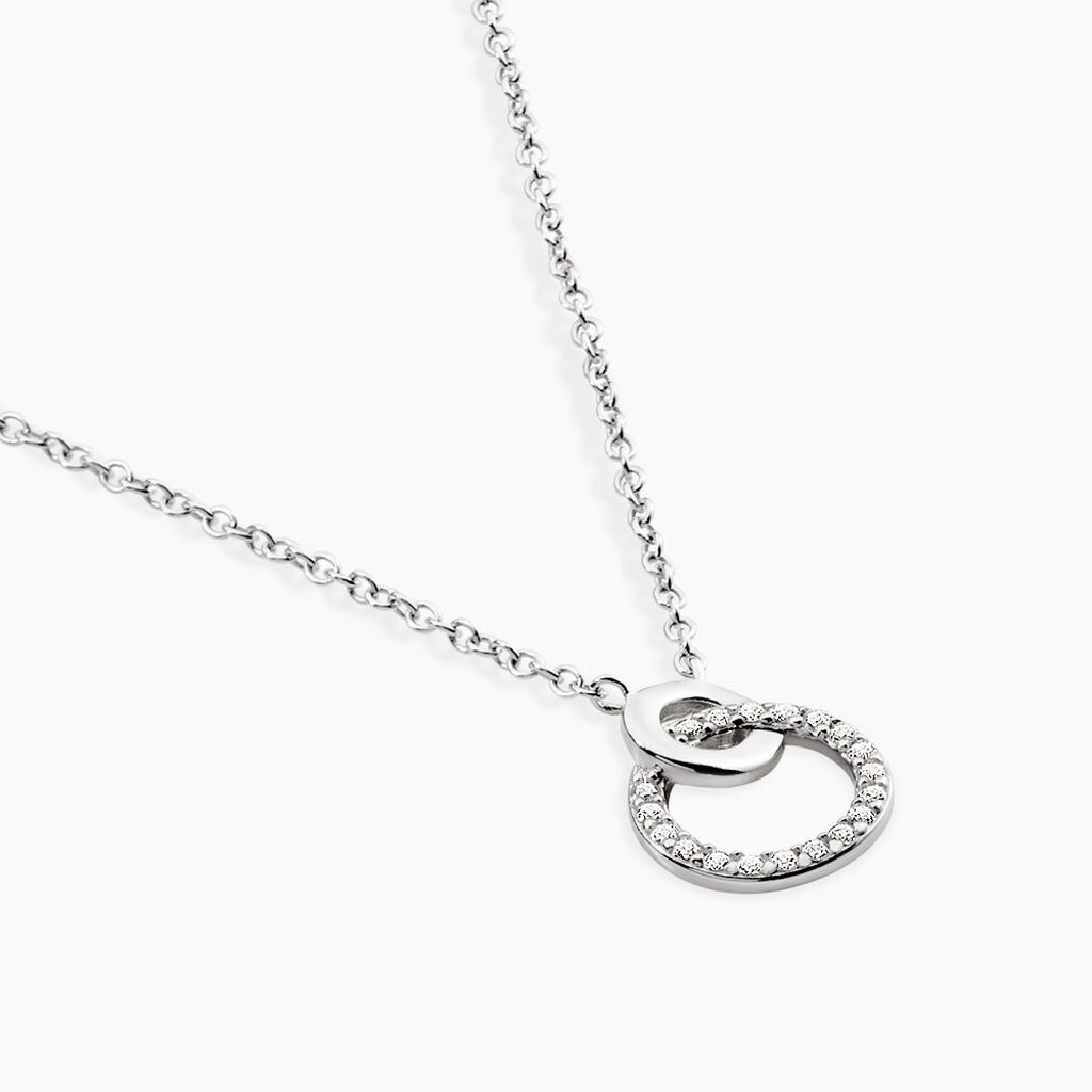 Collier Fant Argent Blanc Oxyde De Zirconium - F&ecirc;te des m&egrave;res Femme | Histoire d&rsquo;Or