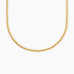 Collier Ivy Argent Dor&eacute; A L'Or 750/1000 - Bijoux sans pierre Femme | Histoire d&rsquo;Or