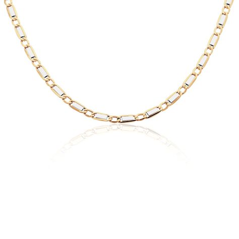 Collier Danae Plaquette Or Bicolore - Chaines Homme | Histoire d&rsquo;Or