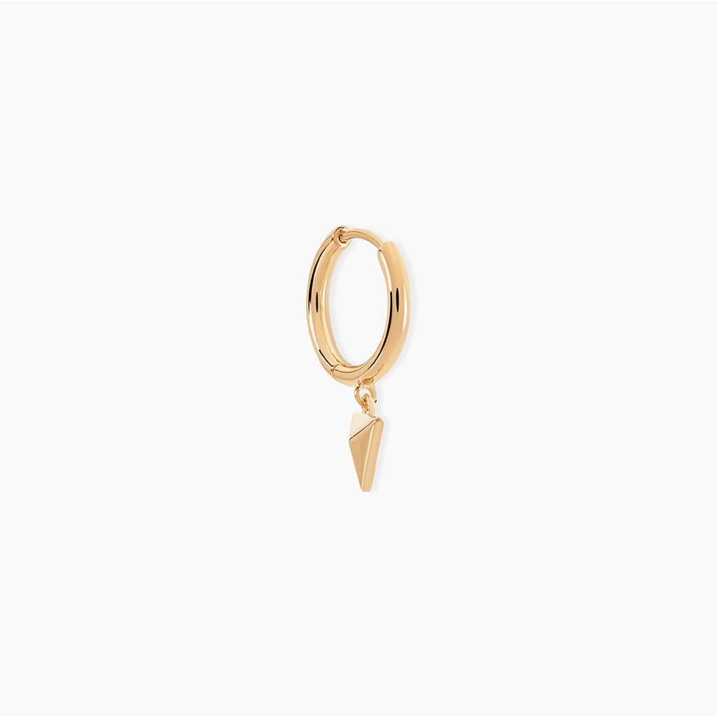 Cr&eacute;ole Unitaire Basilio Plaqu&eacute; Or Dor&eacute; - Piercings d'oreilles Homme | Histoire d&rsquo;Or