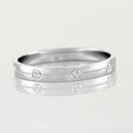 Alliance Markel Ruban Plat Or Blanc - Alliances Famille | Histoire d&rsquo;Or