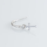 Cr&eacute;ole Unitaire Ancelin Rondes Argent Blanc Oxyde De Zirconium - Boucles d'oreilles cr&eacute;oles Femme | Histoire d&rsquo;Or