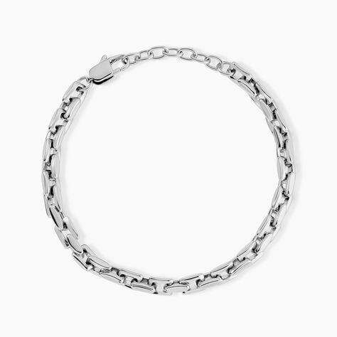 Bracelet Tariq Acier Blanc - F&ecirc;te des p&egrave;res Homme | Histoire d&rsquo;Or