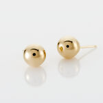 Boucles D'oreilles Puces Fidelia Boule Or Jaune - Clous d'oreilles Femme | Histoire d&rsquo;Or