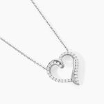 Collier Miliza Argent Blanc Oxyde De Zirconium - Colliers fantaisie Femme | Histoire d&rsquo;Or