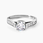 Bague Solitaire Mady Argent Blanc Oxyde De Zirconium - Bagues solitaires Femme | Histoire d&rsquo;Or