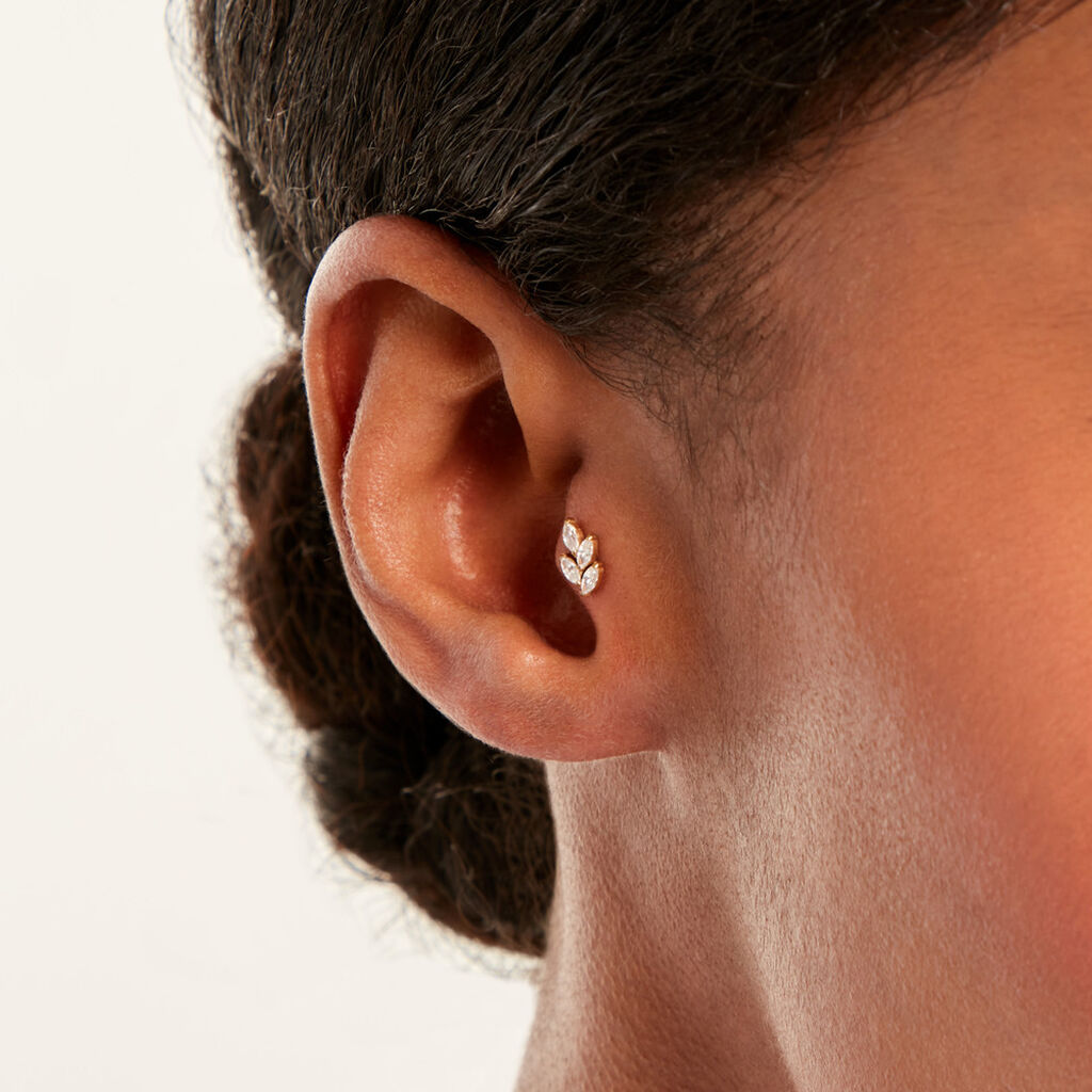Piercing Elya Acier Jaune Oxyde De Zirconium - F&ecirc;te des m&egrave;res Femme | Histoire d&rsquo;Or