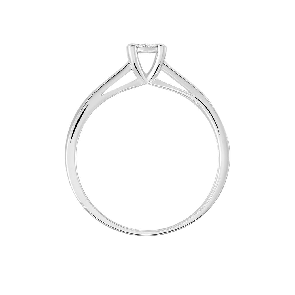 Bague Solitaire Artemis Or Blanc Diamant - Bagues solitaires Femme | Histoire d’Or