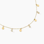 Collier Aurore Acier Dor&eacute; Cristal - Colliers fantaisie Femme | Histoire d&rsquo;Or