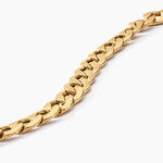 Bracelet Iris Or Jaune Maille Gourmette - Bracelets cha&icirc;ne Homme | Histoire d&rsquo;Or