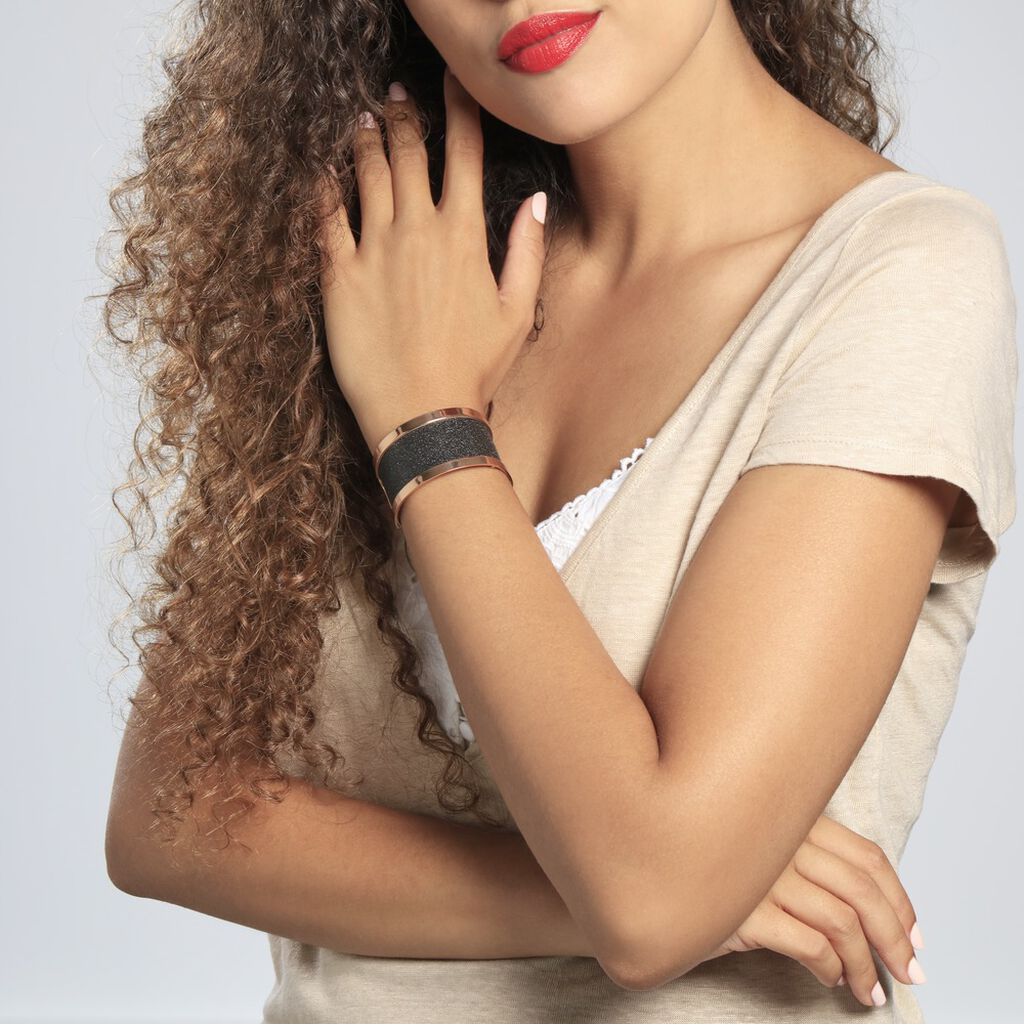 Bracelet Jonc Acier Rose - Bracelets Femme | Histoire d’Or