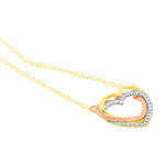 Collier Anthime Or Tricolore Oxydes De Zirconium - Colliers Famille | Histoire d&rsquo;Or